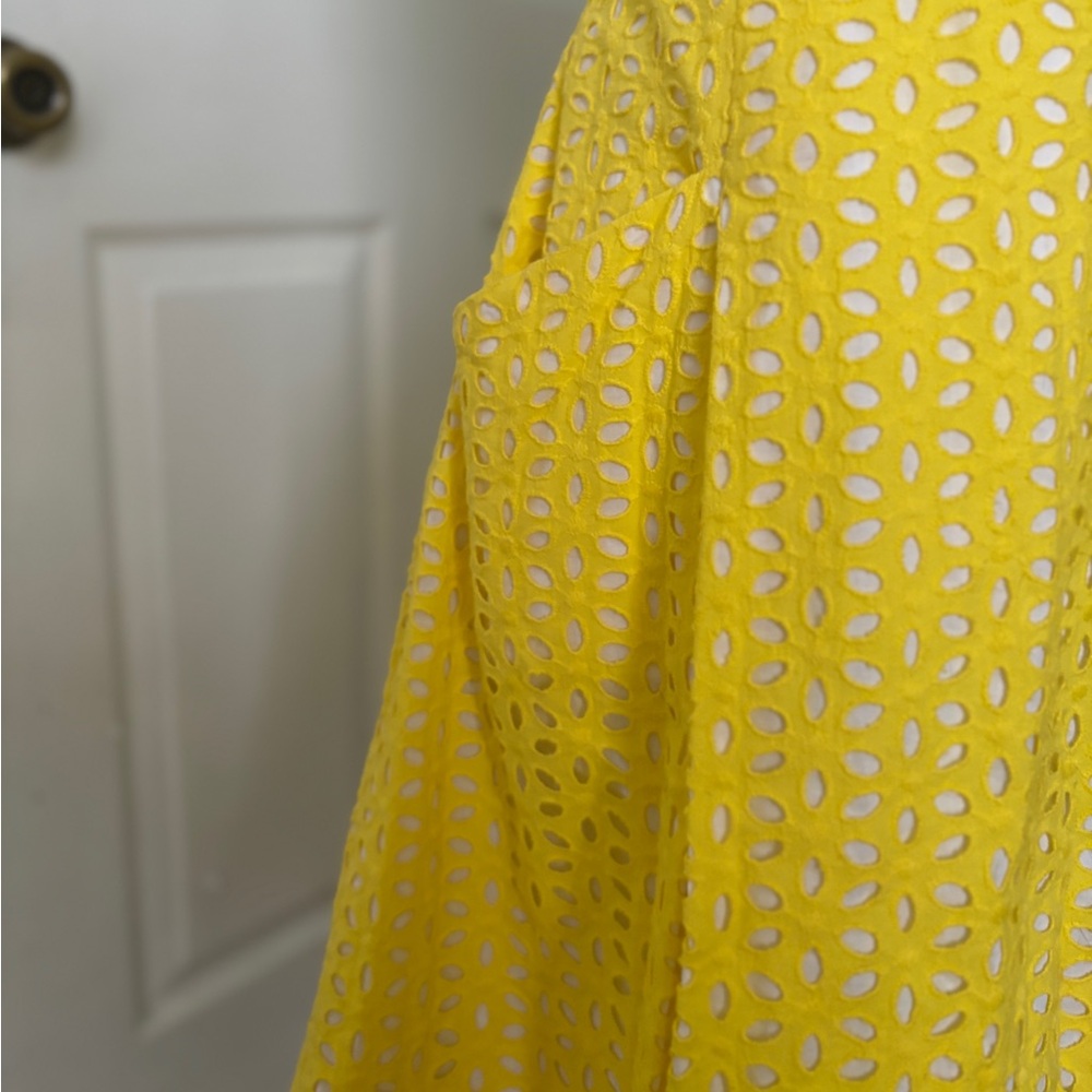 Lilly Pulitzer Blossom Dress | Pineapple Juice | Oval Flower Petal Eyelet - Picture 3 of 9